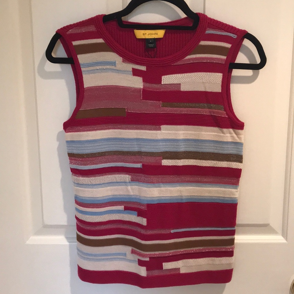 ST. JOHN sweater tank, size S